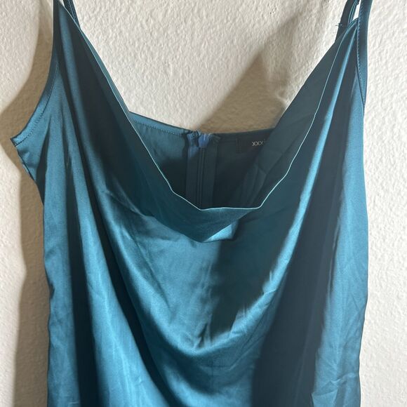 Xxxiticat Green Midi Dress Sexy Spaghetti Strap Size Medium - Picture 3 of 14